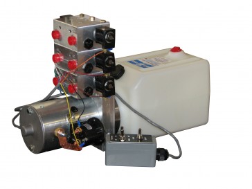 12V DC 6-Way Hydraulic Power Unit 1.25 GPM @ 1750 PSI